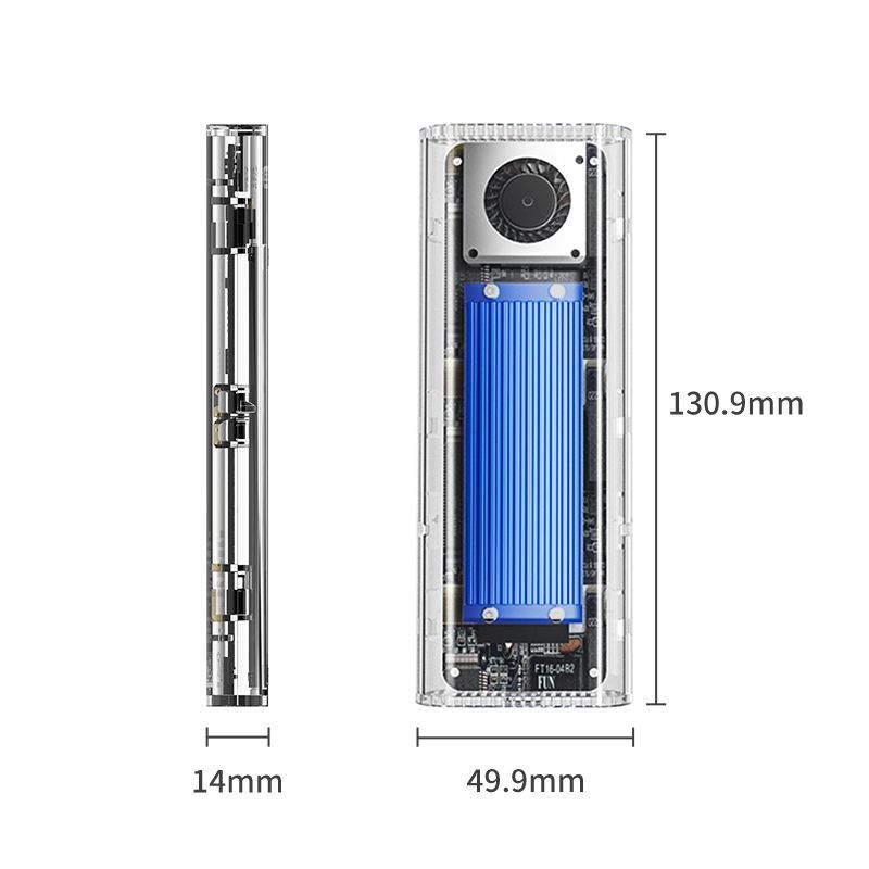 Orico TCM2-U4-BL USB4 M.2 NVMe SSD Enclosure Blue