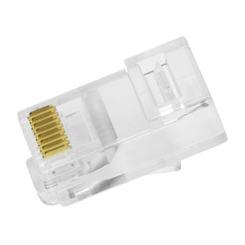 Logilink RJ45 modular plug Cat.6 unshielded pass through 50 pcs Logilink RJ45 modular plug Cat.6 unshielded pass through 50 pcs