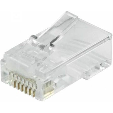 Logilink RJ45 modular plug Cat.6 unshielded pass through 50 pcs Logilink RJ45 modular plug Cat.6 unshielded pass through 50 pcs