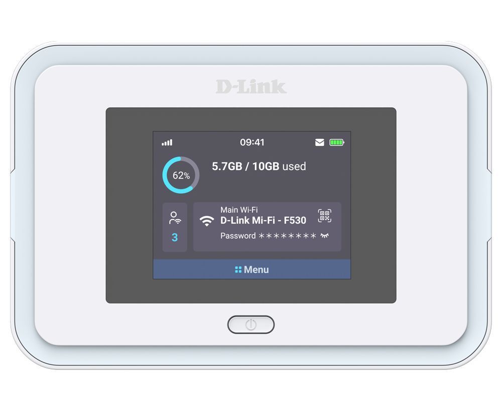 D-Link F530 5G NR AX3000 Wi-Fi 6 Mobile Hotspot D-Link F530 5G NR AX3000 Wi-Fi 6 Mobile Hotspot