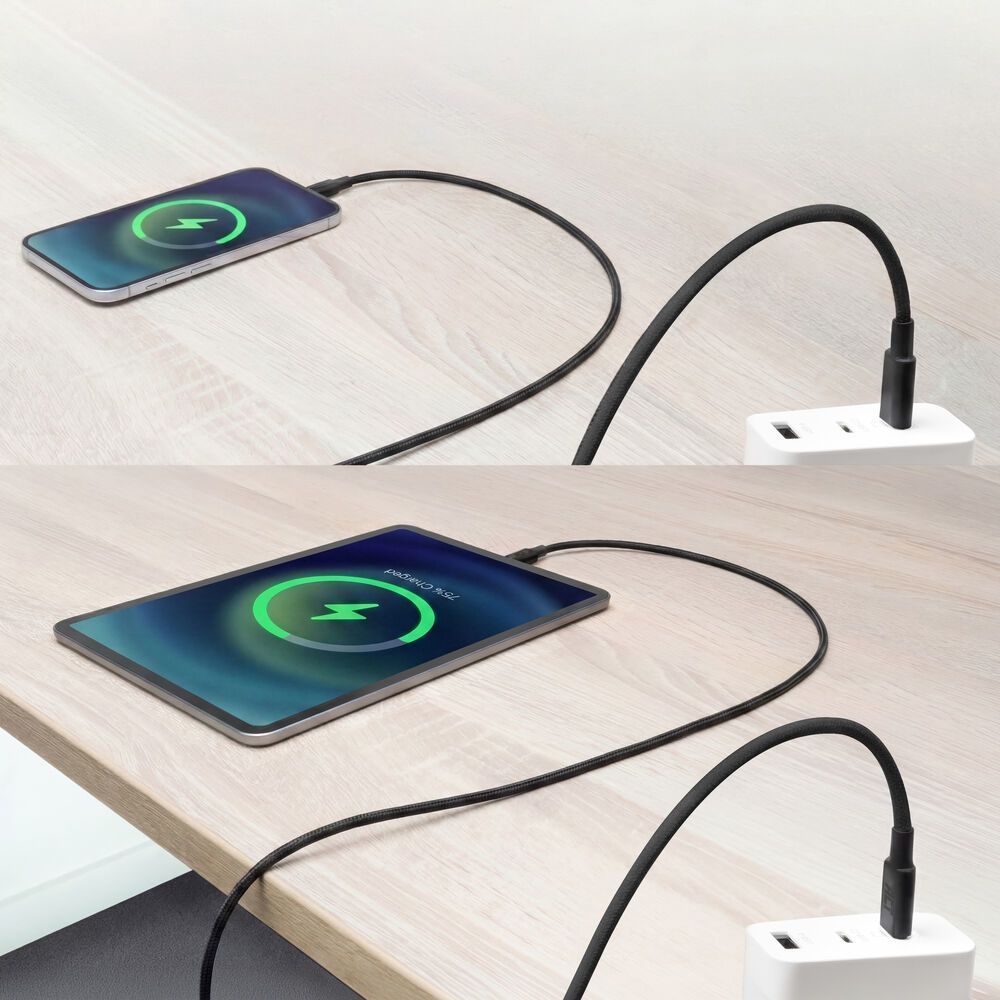 ACT USB 2.0 240W charging/data cable USB-C to USB-C 2m Black