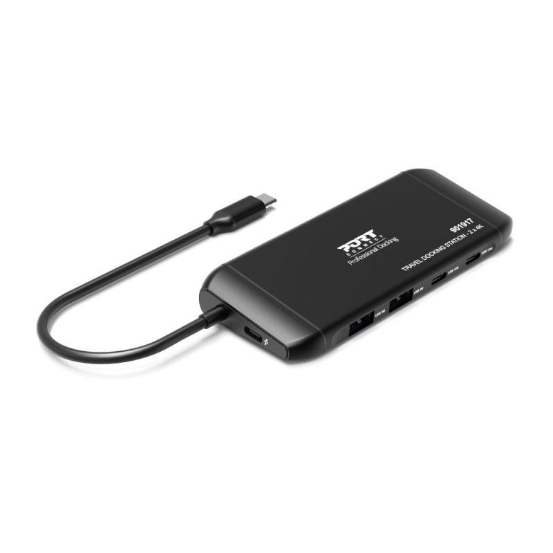 Port Designs 7in1 Mobile Docking Station 2x4K USB-C 100W Black