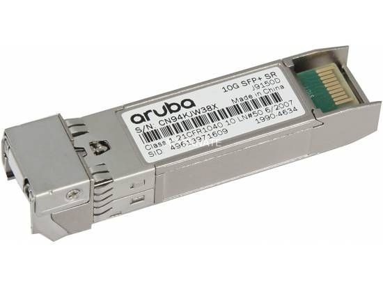 HP Aruba 10G SFP+ LC SR 300m MMF XCVR HP Aruba 10G SFP+ LC SR 300m MMF XCVR