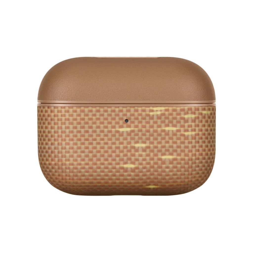 Pitaka Aramid Fiber Magnetic Case for AirPods Pro 3 Golden Glint