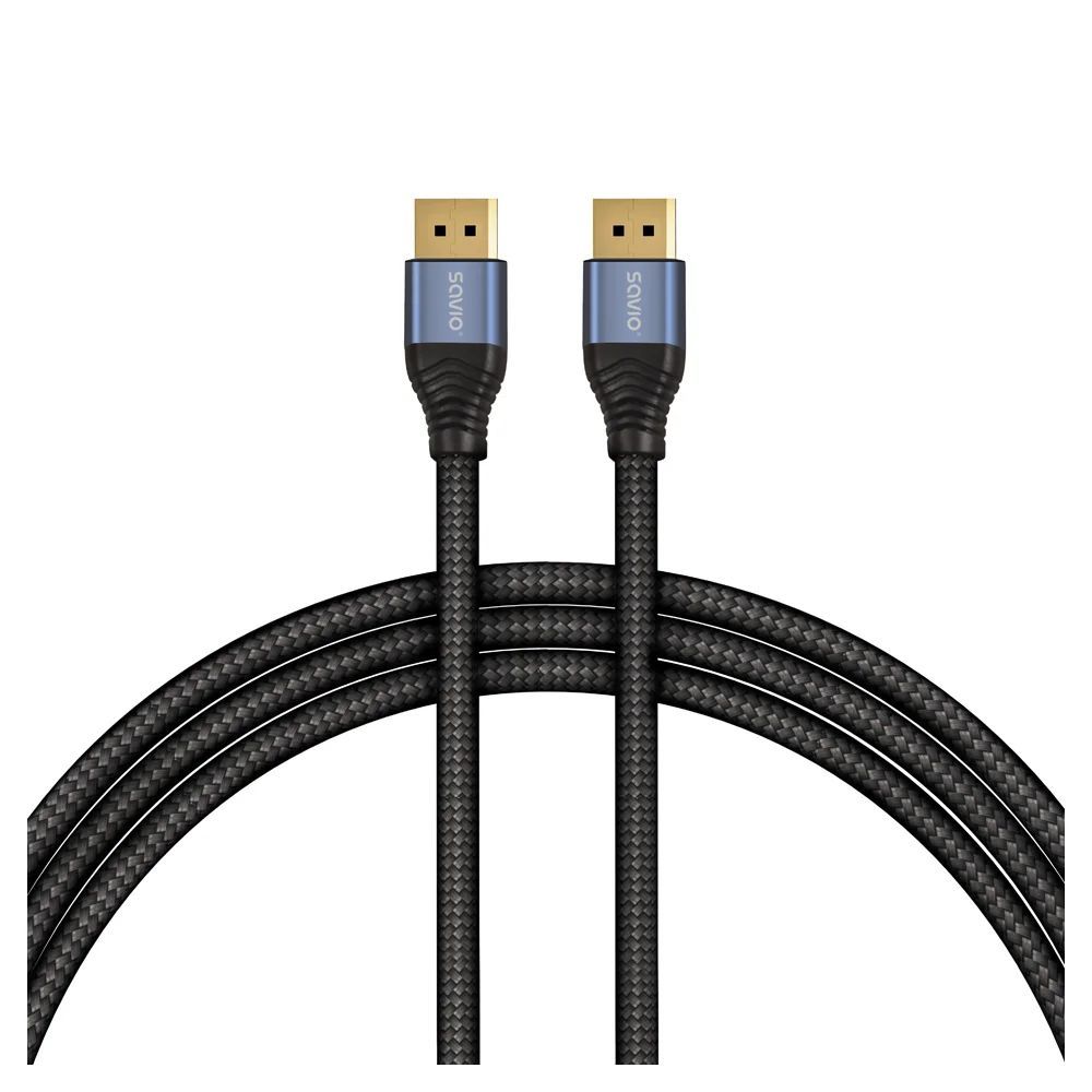 Savio CL-209 DisplayPort 8K cable 1m Black Savio CL-209 DisplayPort 8K cable 1m Black