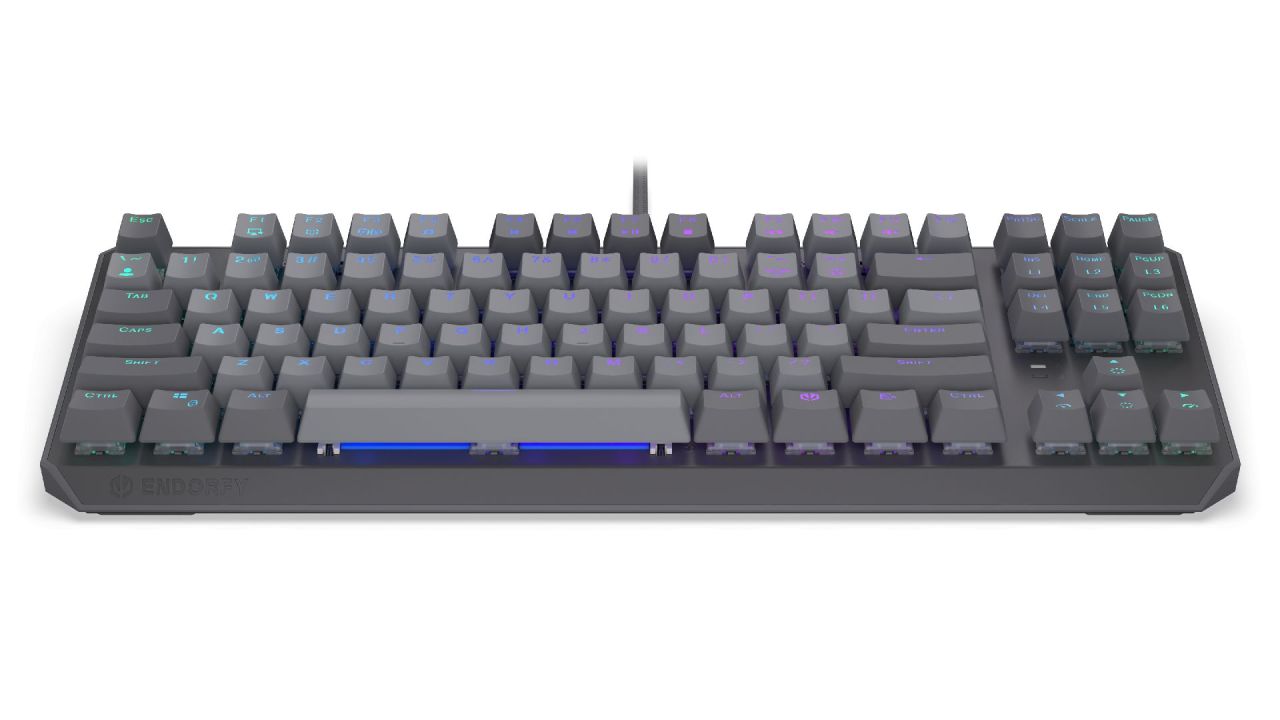 Endorfy Thock V2 TKL Red Switch Mechanical Keyboard Grey US