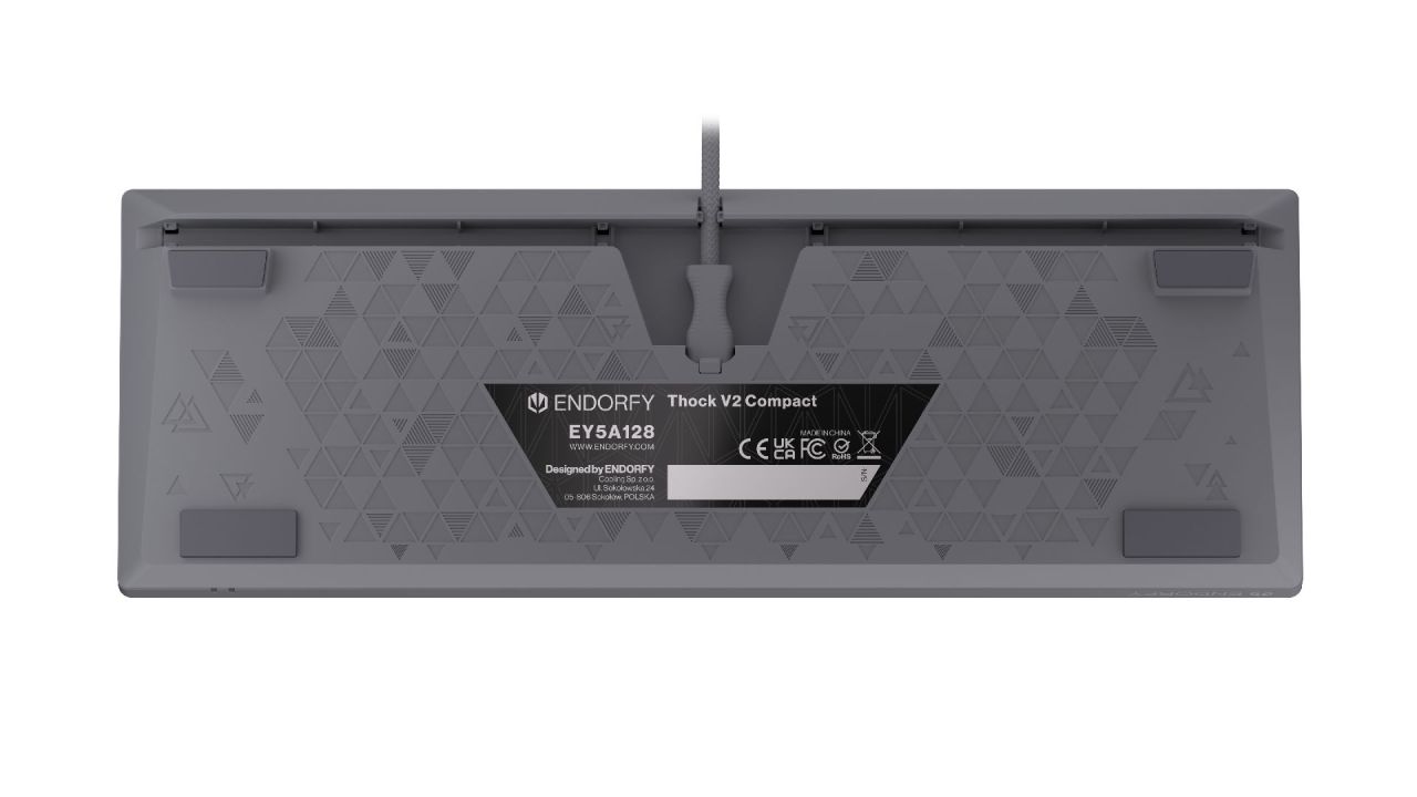 Endorfy Thock V2 Compact Red Switch Mechanical Keyboard Grey US