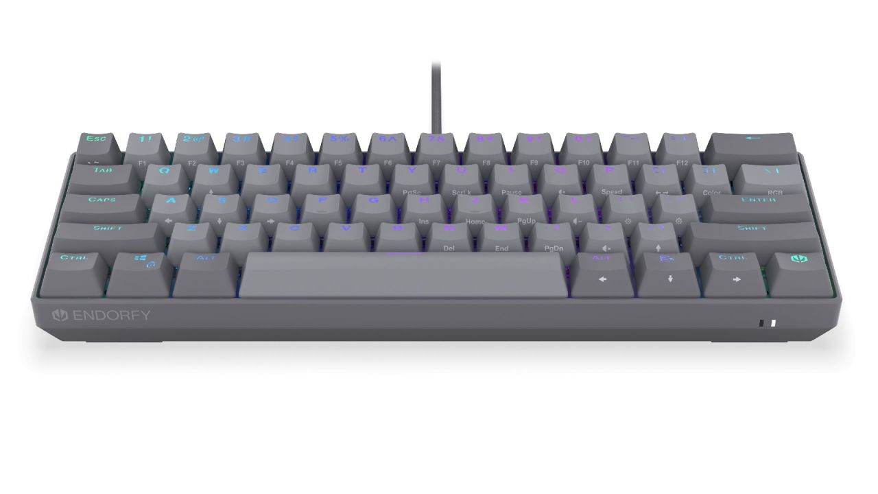 Endorfy Thock V2 Compact Red Switch Mechanical Keyboard Grey US