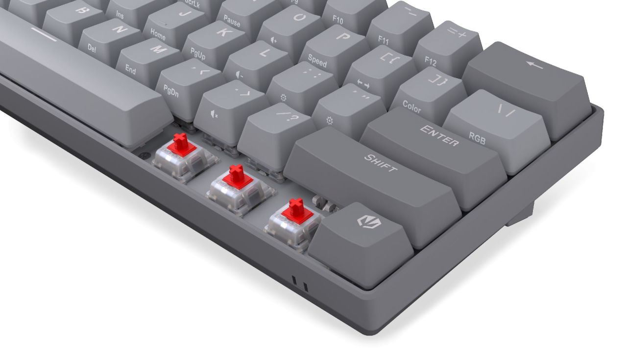 Endorfy Thock V2 Compact Red Switch Mechanical Keyboard Grey US