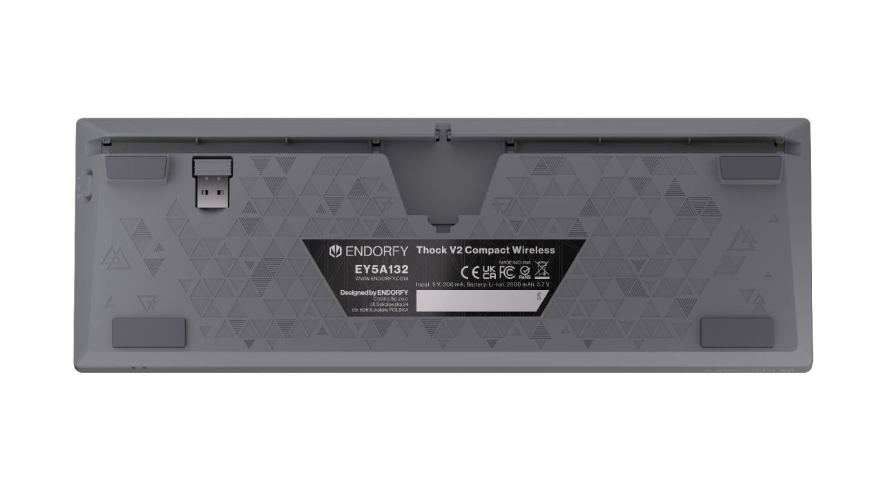 Endorfy Thock V2 Compact Yellow Switch Mechanical Keyboard Grey US