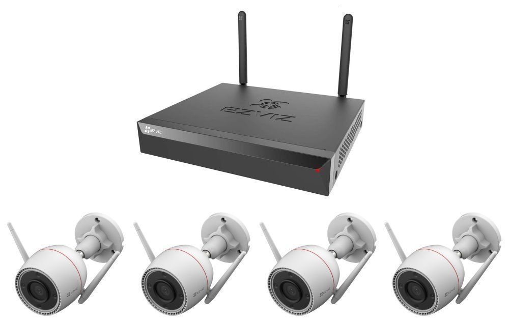 Ezviz H3c 2K⁺ Camera + X5S NVR Kit Smart Wi-Fi Camera Security System