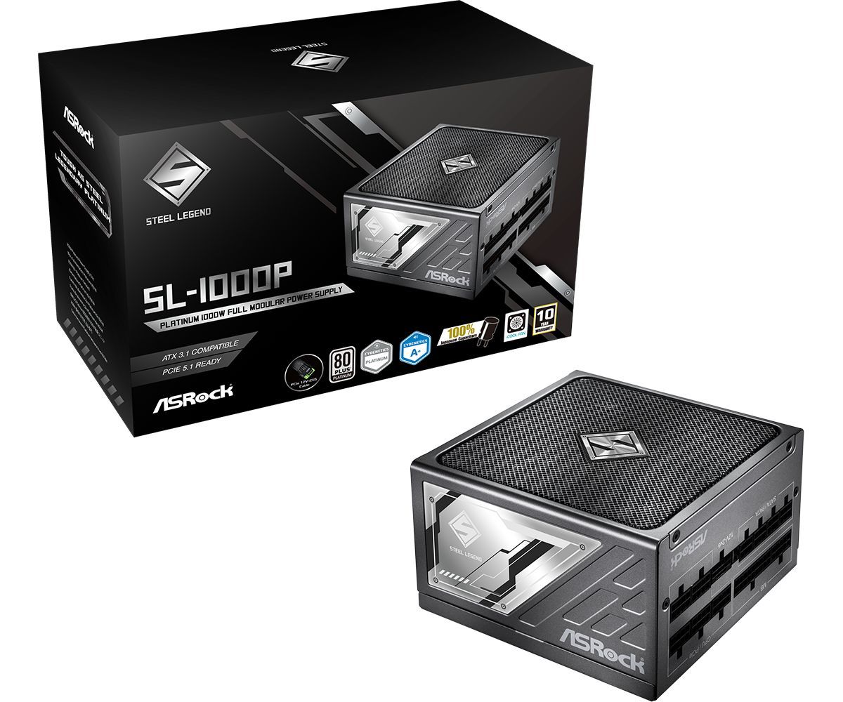 ASRock 1000W 80+ Platinum Steel Legend SL-1000P ASRock 1000W 80+ Platinum Steel Legend SL-1000P