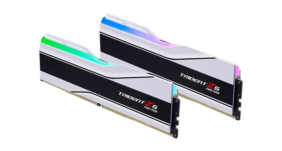 G.SKILL 48GB DDR5 6400MHz Kit(2x24GB) Trident Z5 Neo RGB White G.SKILL 48GB DDR5 6400MHz Kit(2x24GB) Trident Z5 Neo RGB White