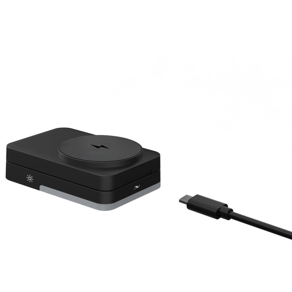 Mobile Origin 3in1 Foldable Charging Stand with light PW28 Black Mobile Origin 3in1 Foldable Charging Stand with light PW28 Black