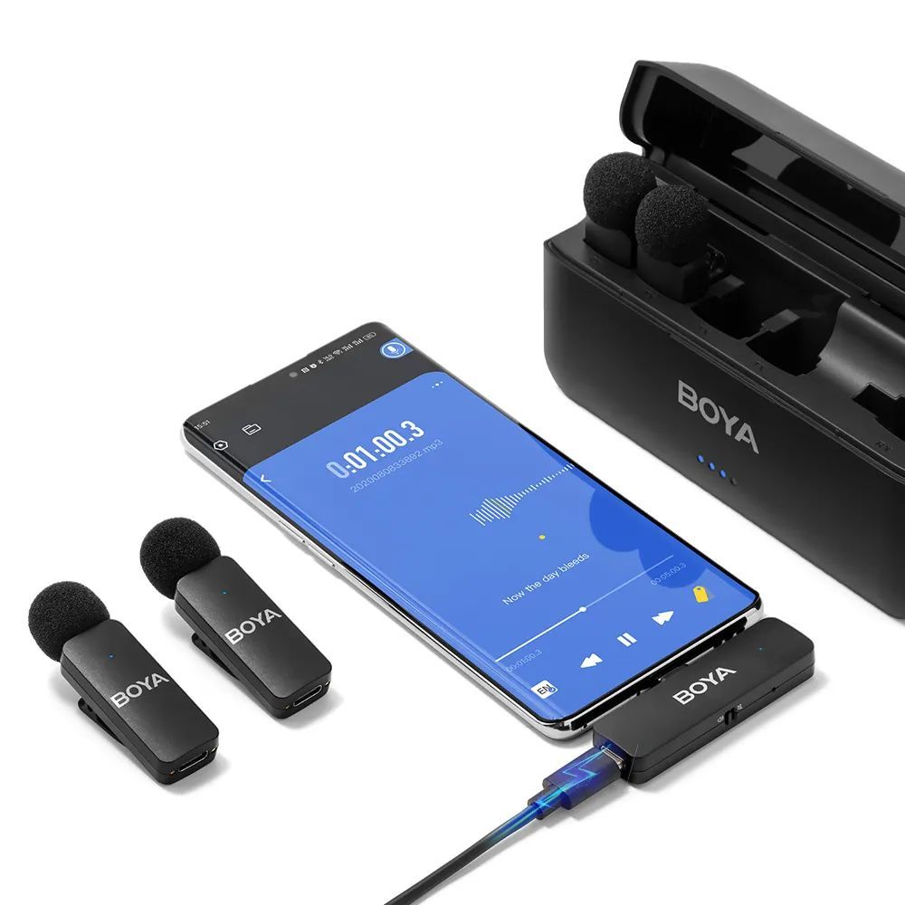 BOYA BY-V4 Wireless Microphone Black BOYA BY-V4 Wireless Microphone Black