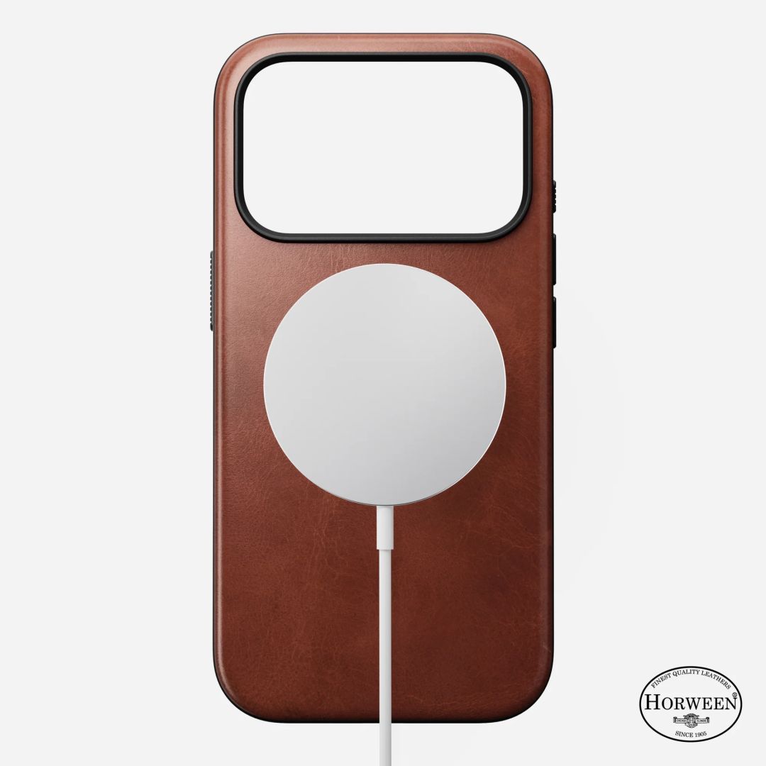 Nomad Modern Horween Leather Case for iPhone 17 Pro Olde Dublin Nomad Modern Horween Leather Case for iPhone 17 Pro Olde Dublin