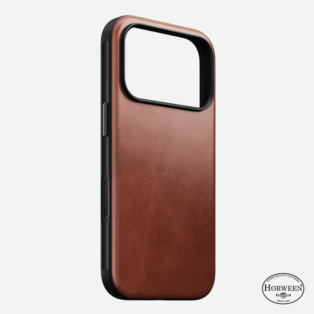 Nomad Modern Horween Leather Case for iPhone 17 Pro Olde Dublin Nomad Modern Horween Leather Case for iPhone 17 Pro Olde Dublin