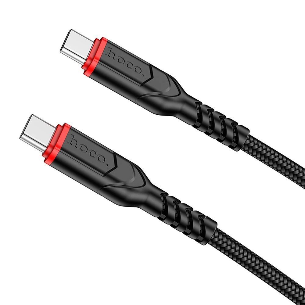 Hoco X59 Victory 60W USB-C to USB-C charging data cable 1m Black Hoco X59 Victory 60W USB-C to USB-C charging data cable 1m Black