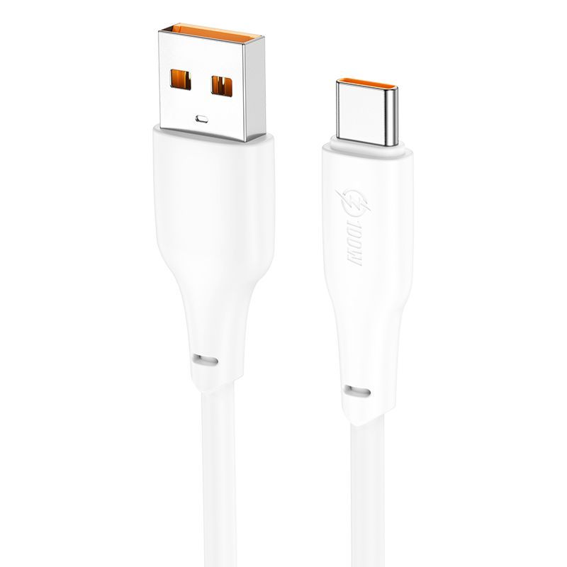 Hoco X93 Force 100W USB-A to USB-C charging data cable 1m White Hoco X93 Force 100W USB-A to USB-C charging data cable 1m White