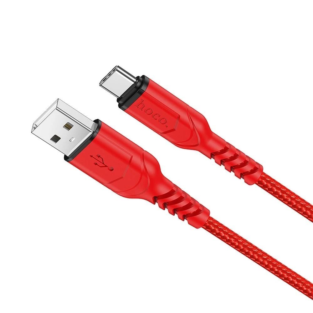 Hoco X59 Victory USB-A to USB-C charging data cable 1m Red Hoco X59 Victory USB-A to USB-C charging data cable 1m Red