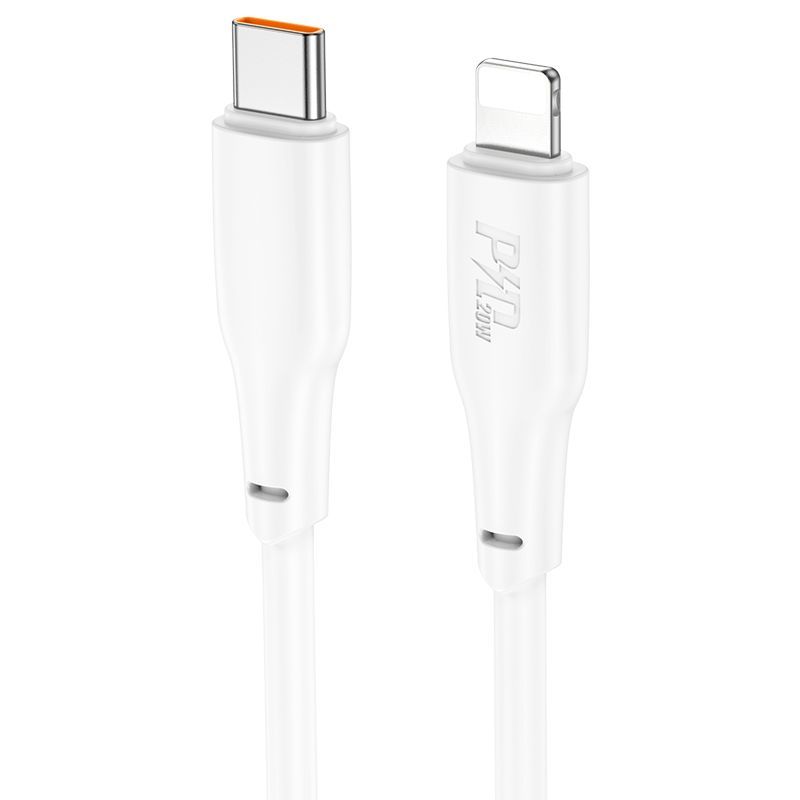 Hoco X93 Force PD20W USB-C to Lightning charging data cable 2m White Hoco X93 Force PD20W USB-C to Lightning charging data cable 2m White