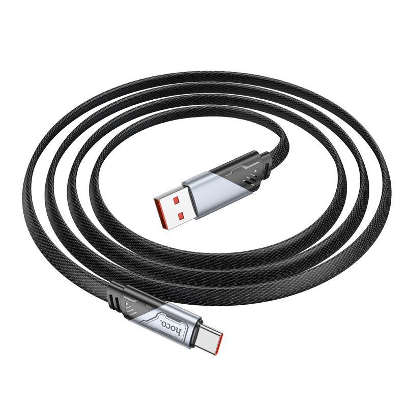 Hoco U119 5A Machine USB-A to USB-C charging data cable 1,2m Black Hoco U119 5A Machine USB-A to USB-C charging data cable 1,2m Black
