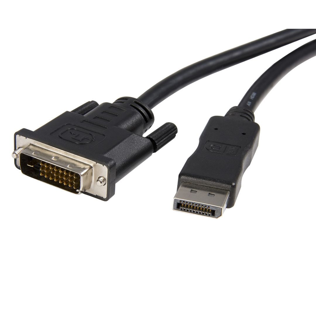Startech DisplayPort to DVI-D Cable Single Link 3m Black Startech DisplayPort to DVI-D Cable Single Link 3m Black