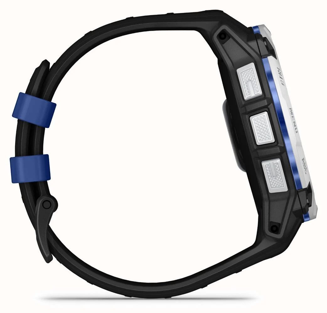 Garmin Instinct 3 50mm Solar Whitestone with Black/Bolt Blue Band Garmin Instinct 3 50mm Solar Whitestone with Black/Bolt Blue Band