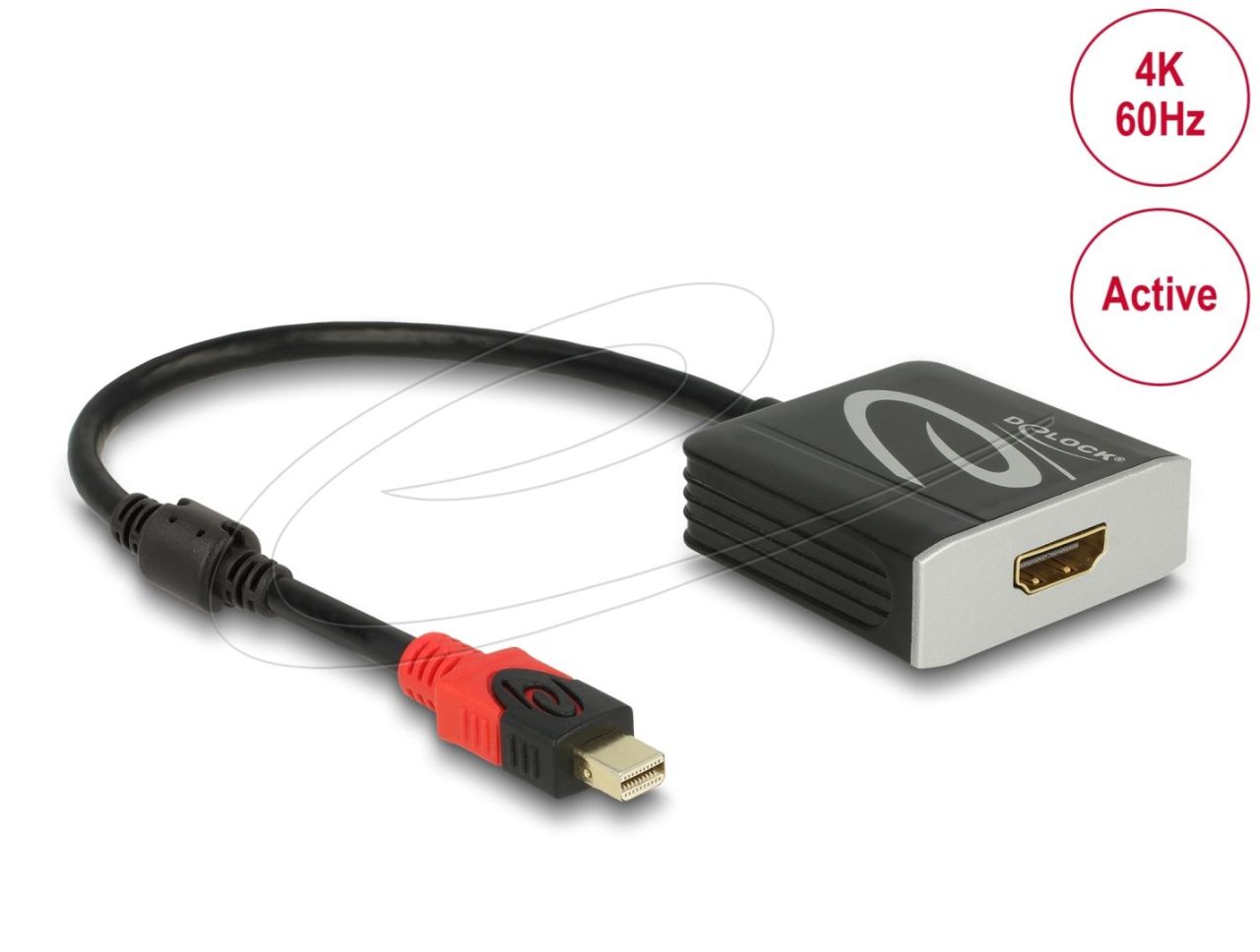 DeLock Active mini DisplayPort 1.4 to HDMI Adapter 4K 60Hz Black DeLock Active mini DisplayPort 1.4 to HDMI Adapter 4K 60Hz Black