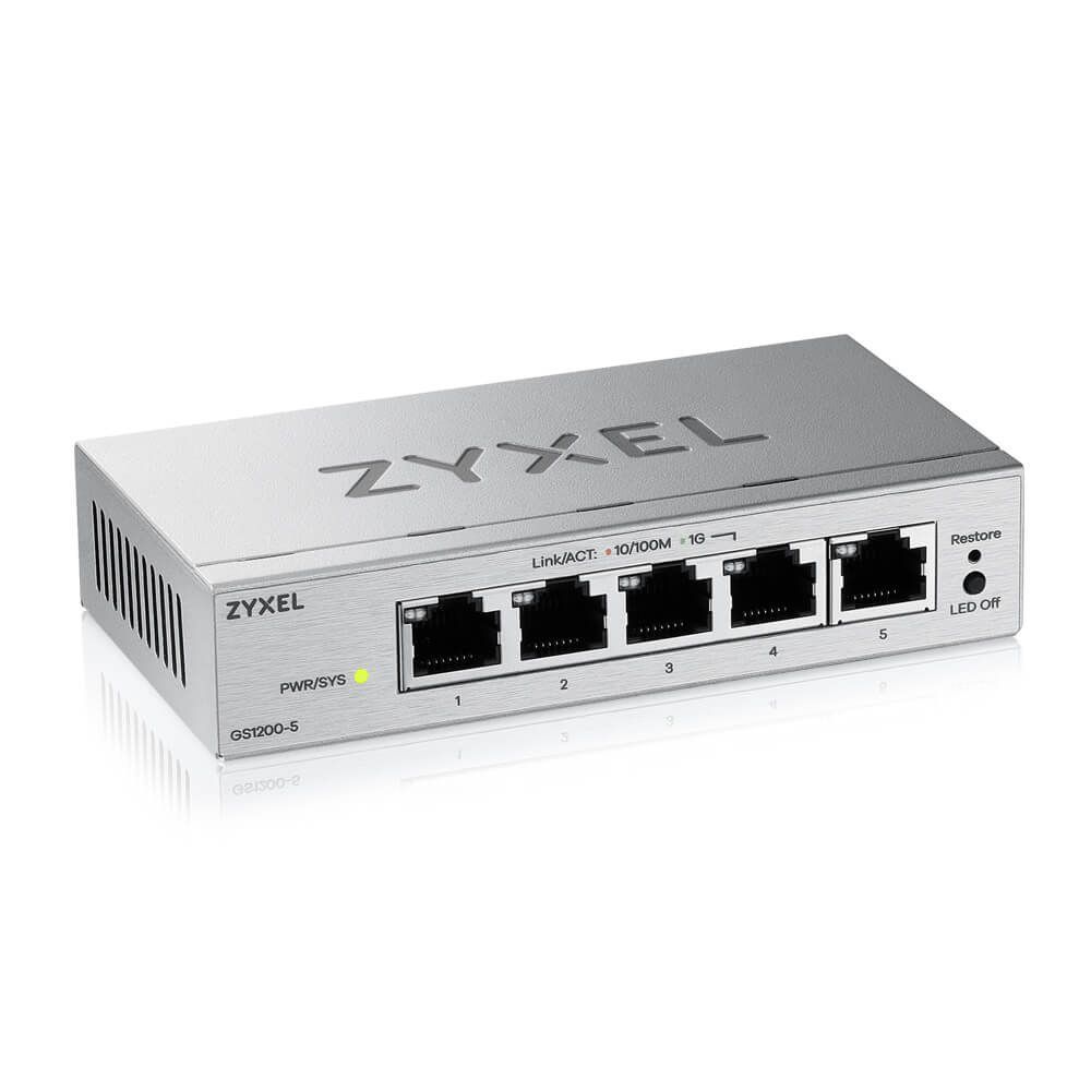 ZyXEL GS1200-5V3 5-Port GbE Web Managed Switch