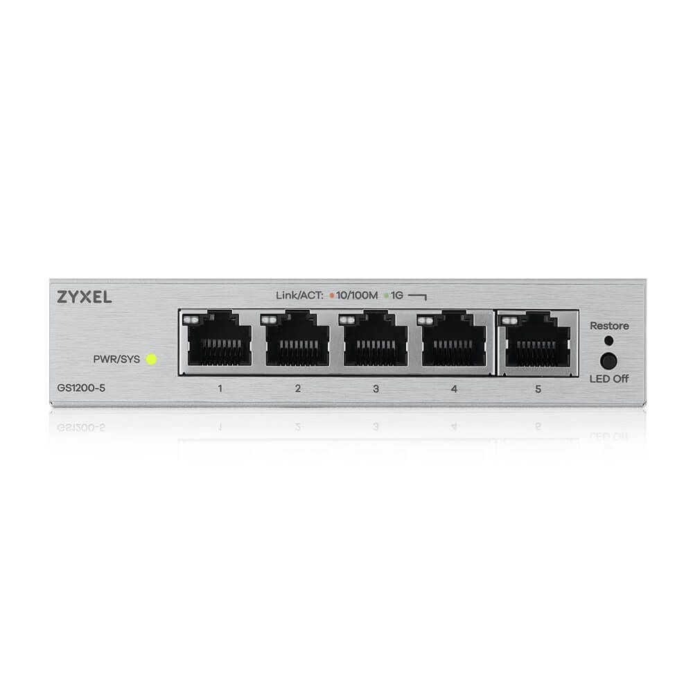 ZyXEL GS1200-5V3 5-Port GbE Web Managed Switch