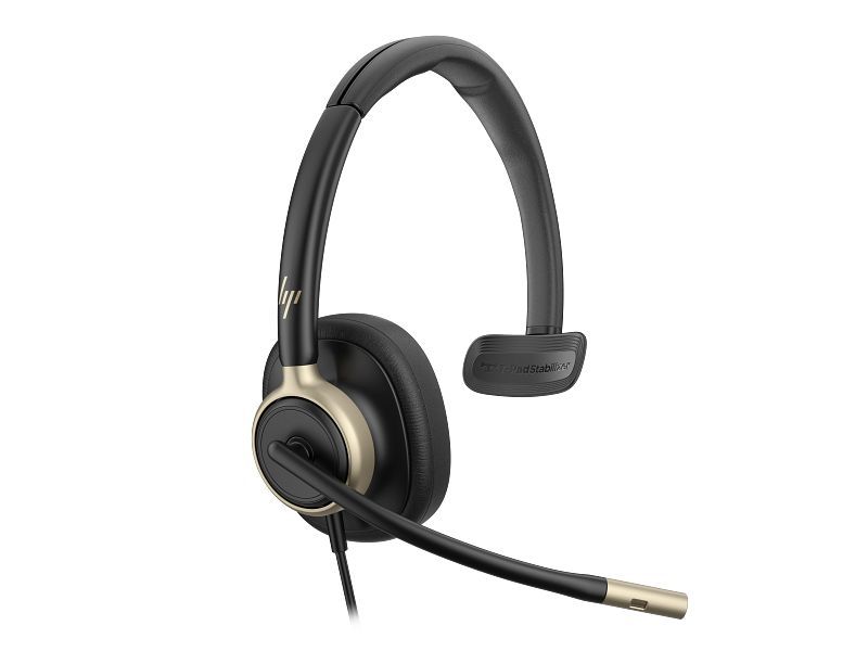HP Poly Mission 815 Monaural USB Wired Headset Black HP Poly Mission 815 Monaural USB Wired Headset Black