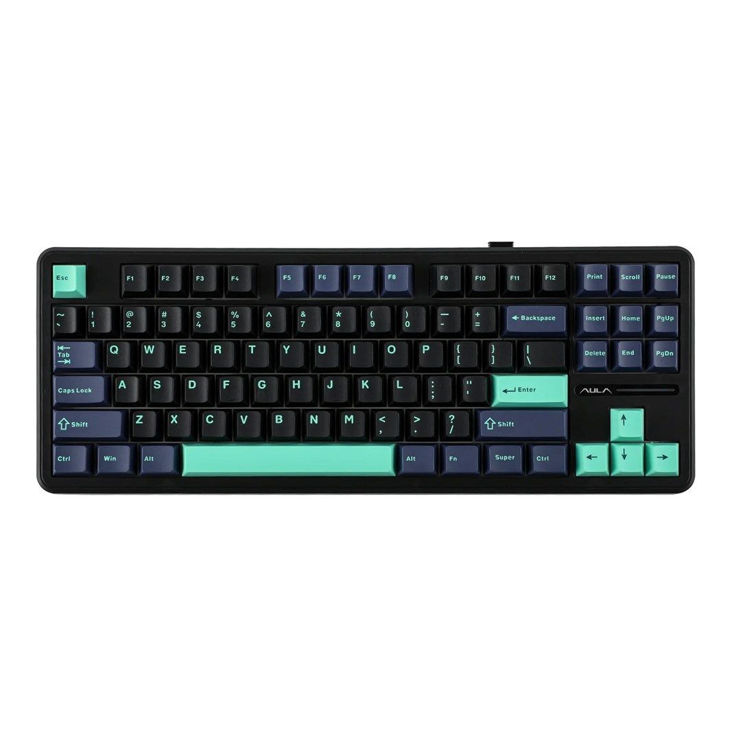 Aula F87 Pro Gasket Gaming Wireless Bluetooth Mechanical Keyboard Black/Blue US Aula F87 Pro Gasket Gaming Wireless Bluetooth Mechanical Keyboard Black/Blue US