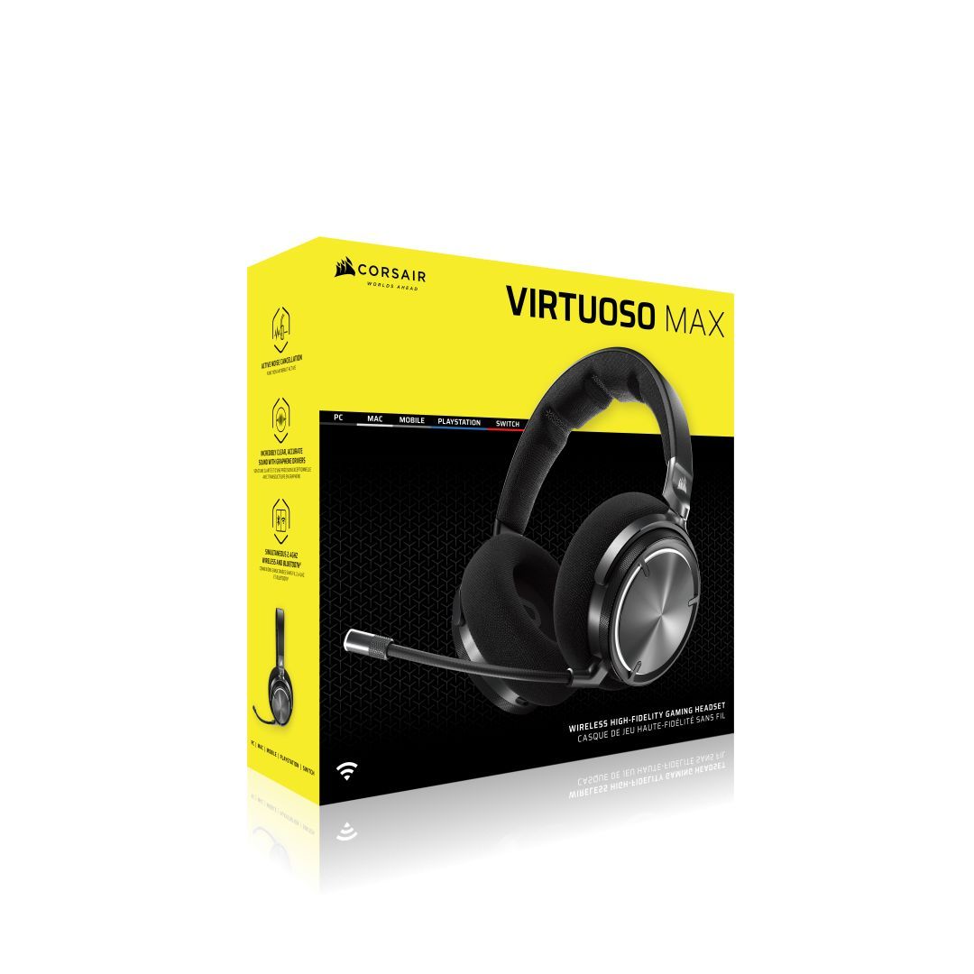 Corsair Virtuoso Max Wireless Gaming Headset Carbon Corsair Virtuoso Max Wireless Gaming Headset Carbon
