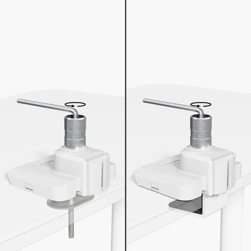 Arozzi Alzare Neo Pro Gas Spring Monitor Arm White Arozzi Alzare Neo Pro Gas Spring Monitor Arm White