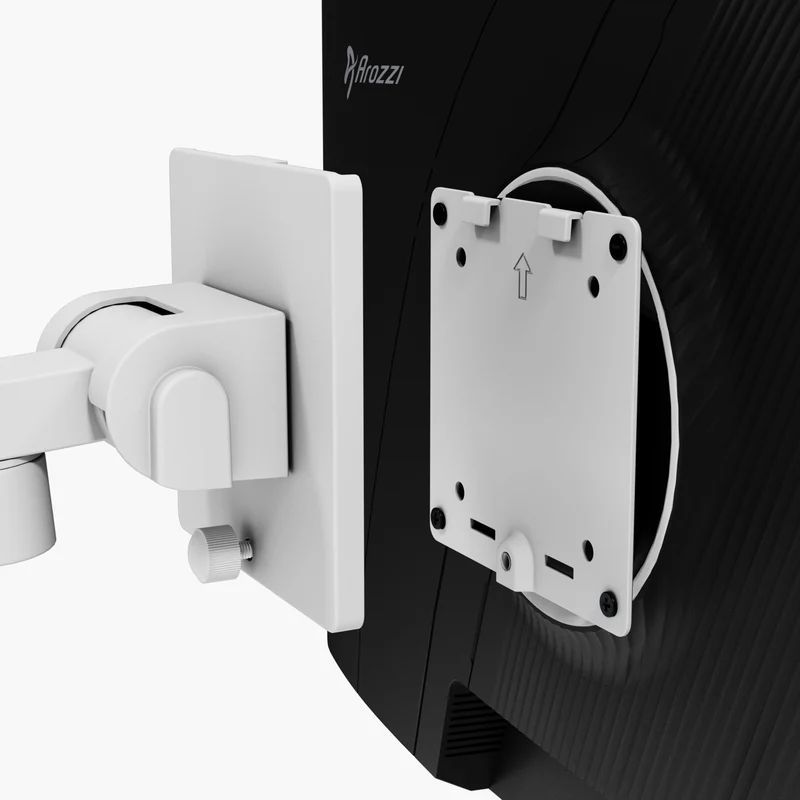 Arozzi Alzare Neo Pro Gas Spring Monitor Arm White Arozzi Alzare Neo Pro Gas Spring Monitor Arm White