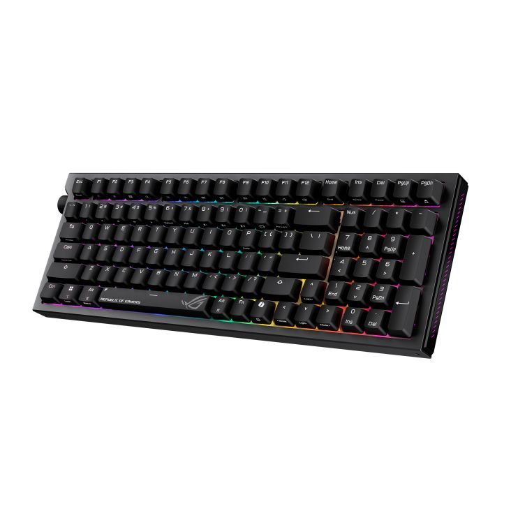 Asus ROG Strix Morph 96 Gaming Wireless Bluetooth Keyboard Black US Asus ROG Strix Morph 96 Gaming Wireless Bluetooth Keyboard Black US