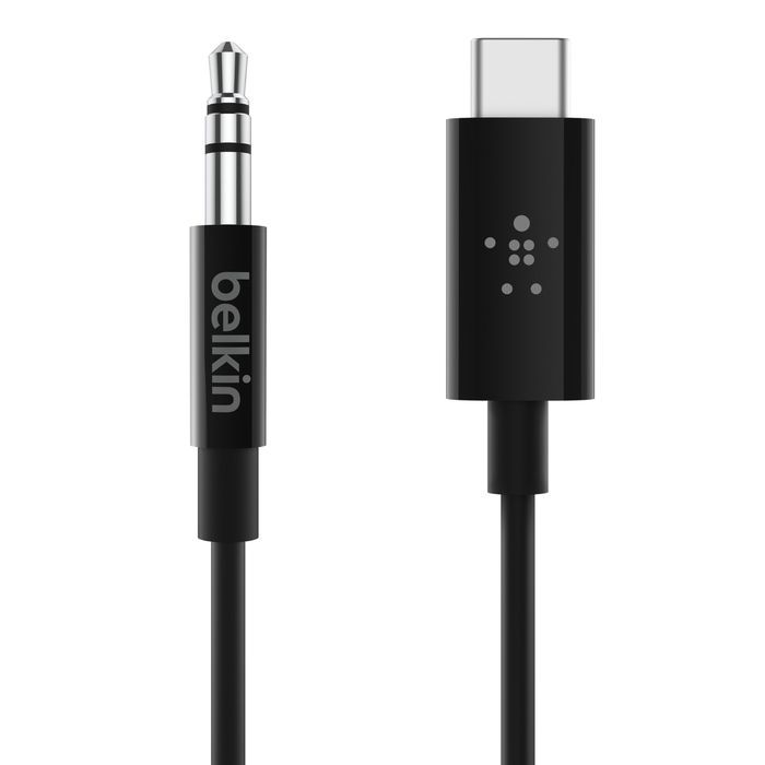 Belkin RockStar 3.5mm Audio Cable with USB-C Connector 0,91m Black