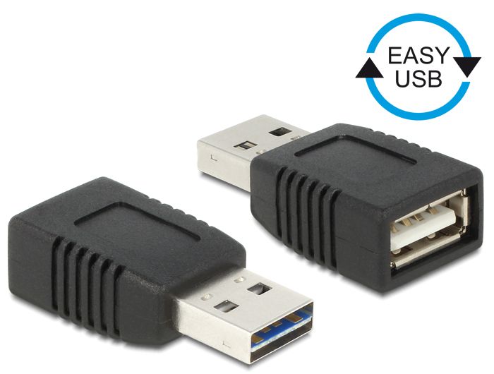 DeLock Adapter EASY-USB 2.0-A male > USB 2.0-A female DeLock Adapter EASY-USB 2.0-A male > USB 2.0-A female
