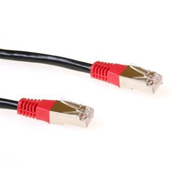 ACT CAT5e F-UTP Patch Cable 2m Black/Red ACT CAT5e F-UTP Patch Cable 2m Black/Red