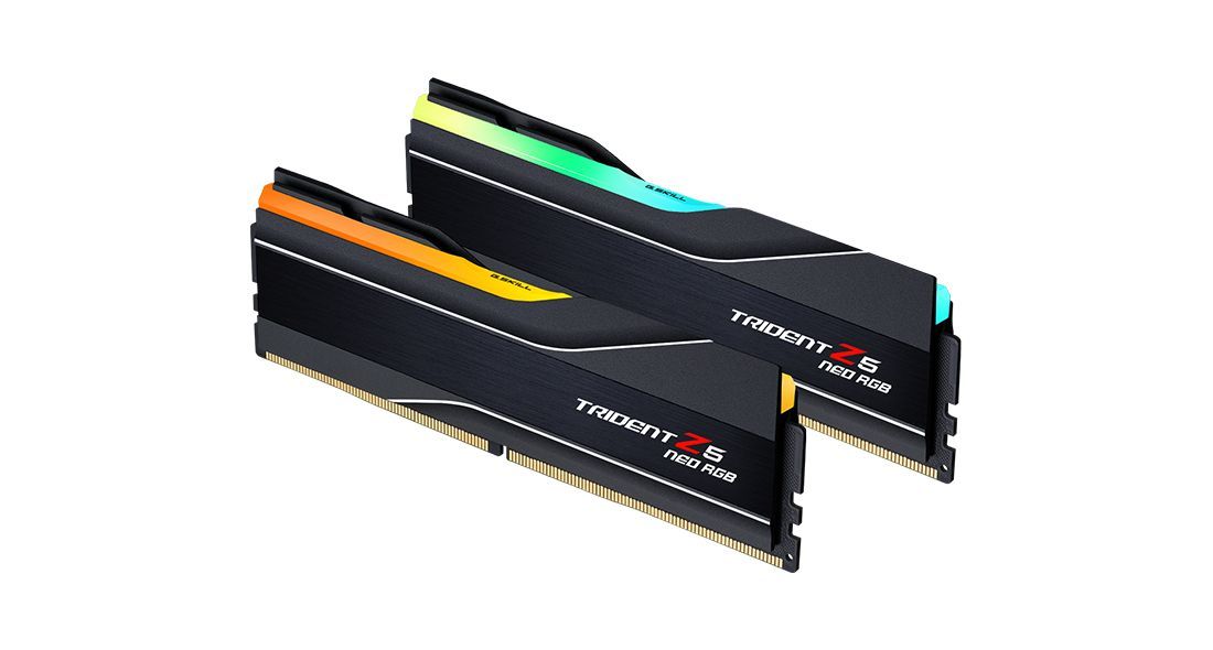G.SKILL 32GB DDR5 6000MHz Kit(2x16GB) Trident Z5 Neo RGB EXPO Black G.SKILL 32GB DDR5 6000MHz Kit(2x16GB) Trident Z5 Neo RGB EXPO Black