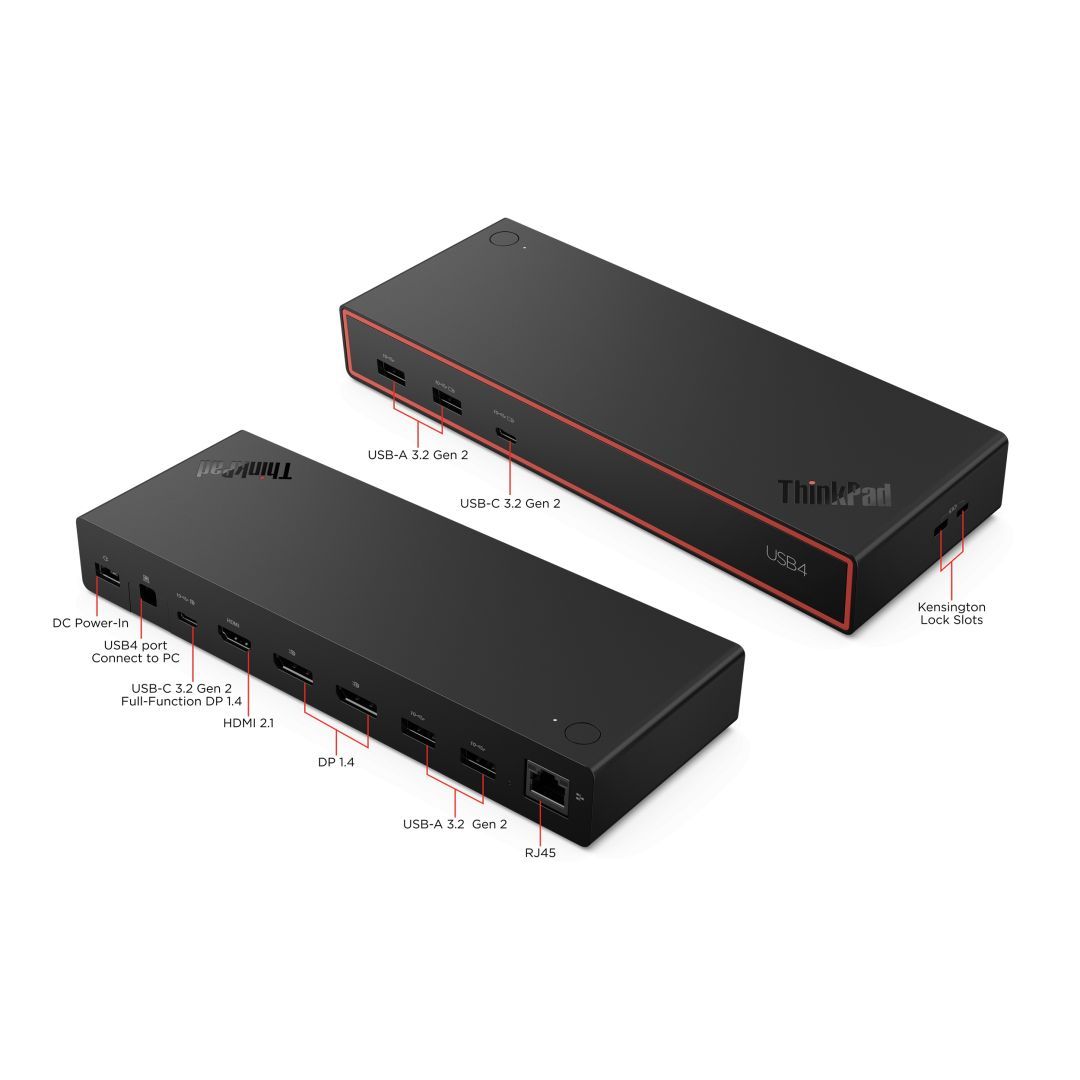 Lenovo ThinkPad USB4 Dock 5000 (with 135W Adapter) Black
