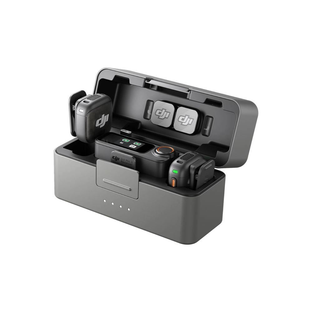 DJI Mic 3 (2 TX + 1 RX + Charging Case) Black