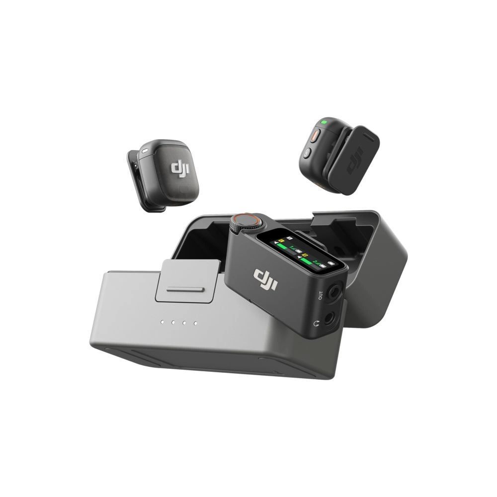 DJI Mic 3 (2 TX + 1 RX + Charging Case) Black