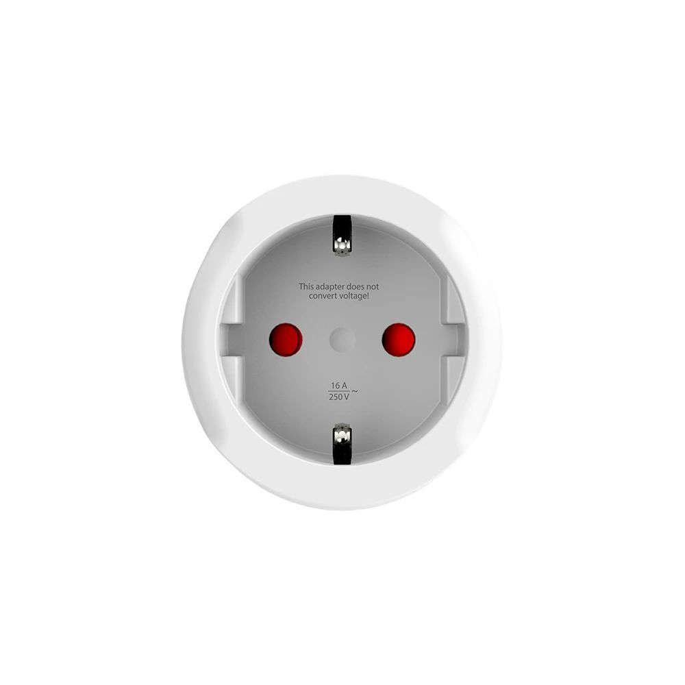 SKROSS Európába utazóknak földelt USA Adapter White