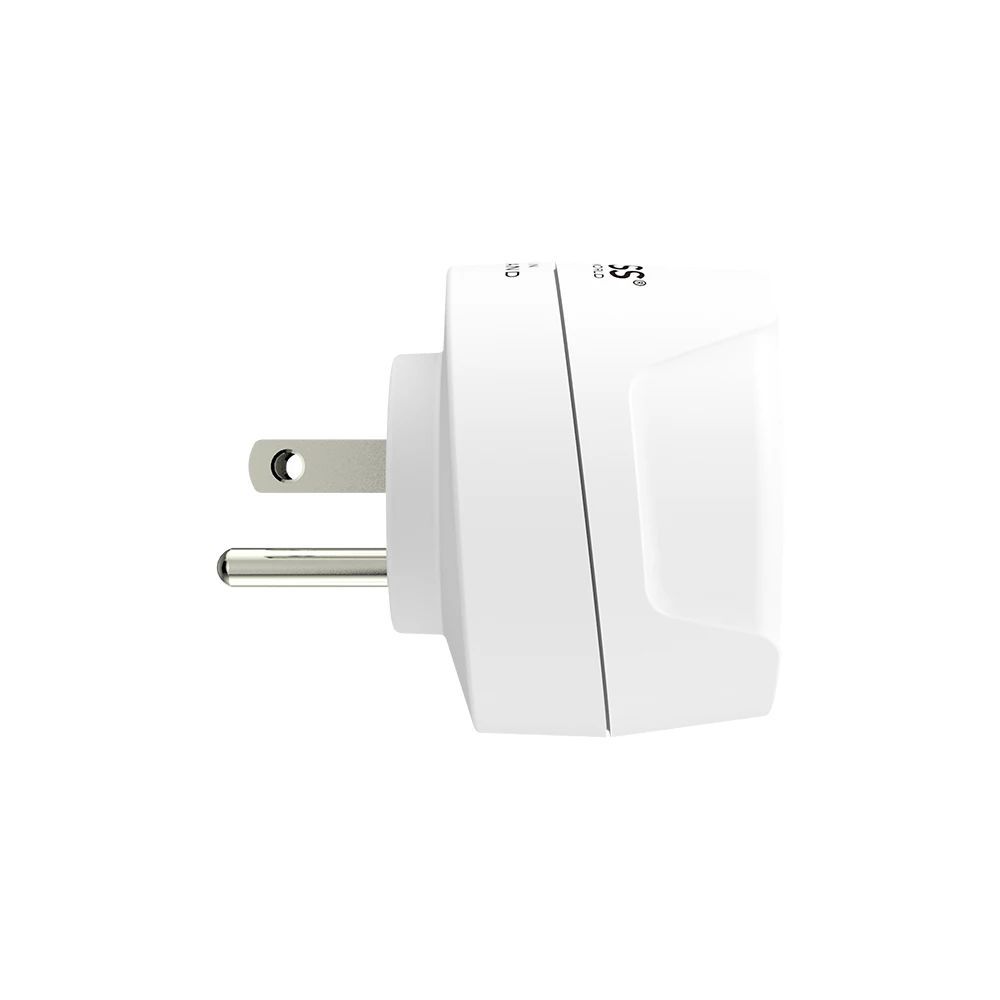 SKROSS Európába utazóknak földelt USA Adapter White