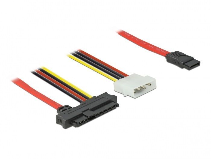 DeLock Cable SAS SFF-8482 + Power > 1 x SATA 7 pin 0,5 m DeLock Cable SAS SFF-8482 + Power > 1 x SATA 7 pin 0,5 m