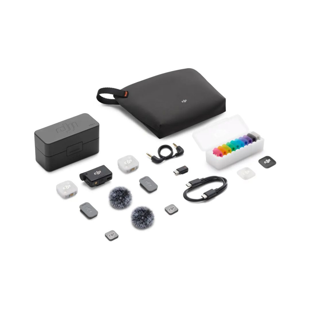 DJI Mic Mini 2 (2 TX + 1 RX + Charging Case) Black