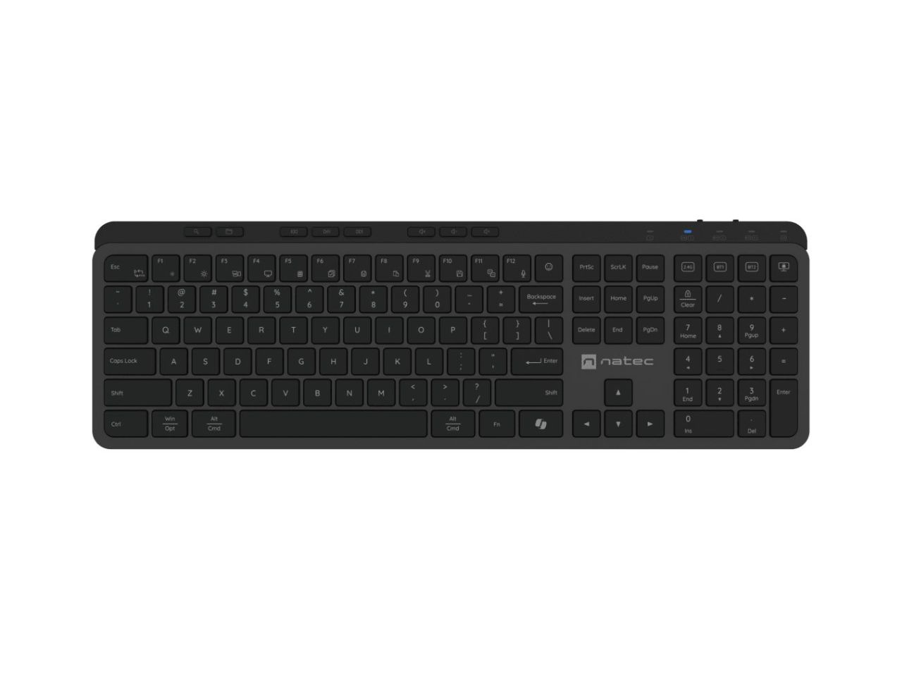 natec Medusa Wireless Bluetooth Keyboard Black US natec Medusa Wireless Bluetooth Keyboard Black US