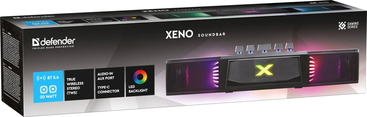 Defender Xeno Bluetooth Soundbar Black